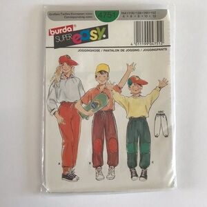 🧵3for12🧵 VTG Burda Pattern 4751 Child’s Pants